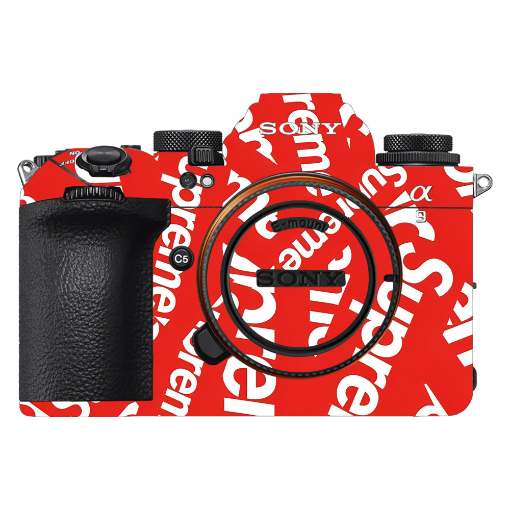 Supreme Red Sony A9III Camera Skins
