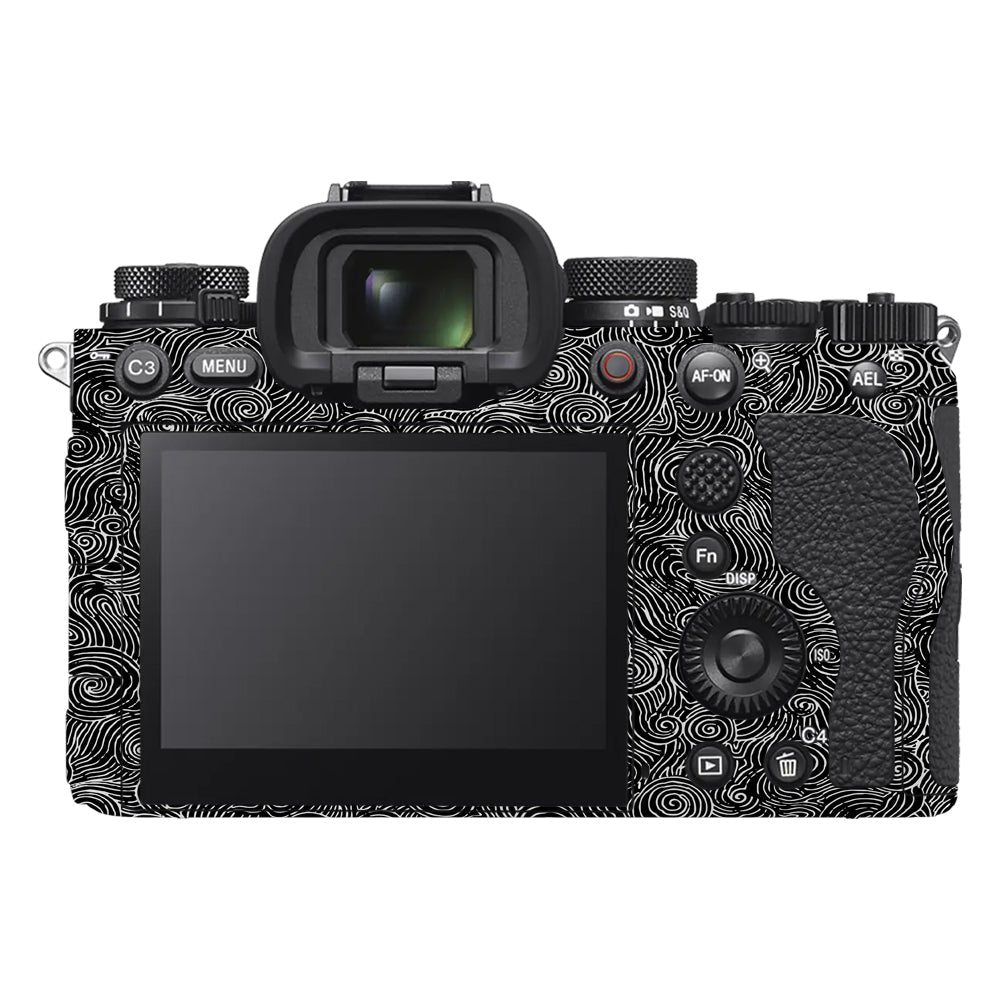 White Spirals Sony A9III Camera Skins