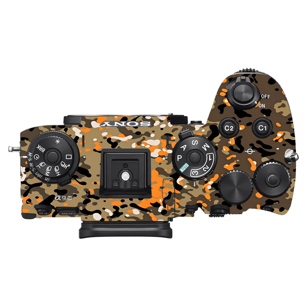 Orange Brown Spot  Sony A9III Camera Skins