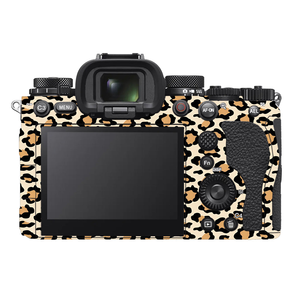 Sandy Leopard Spots Sony A9III Camera Skins