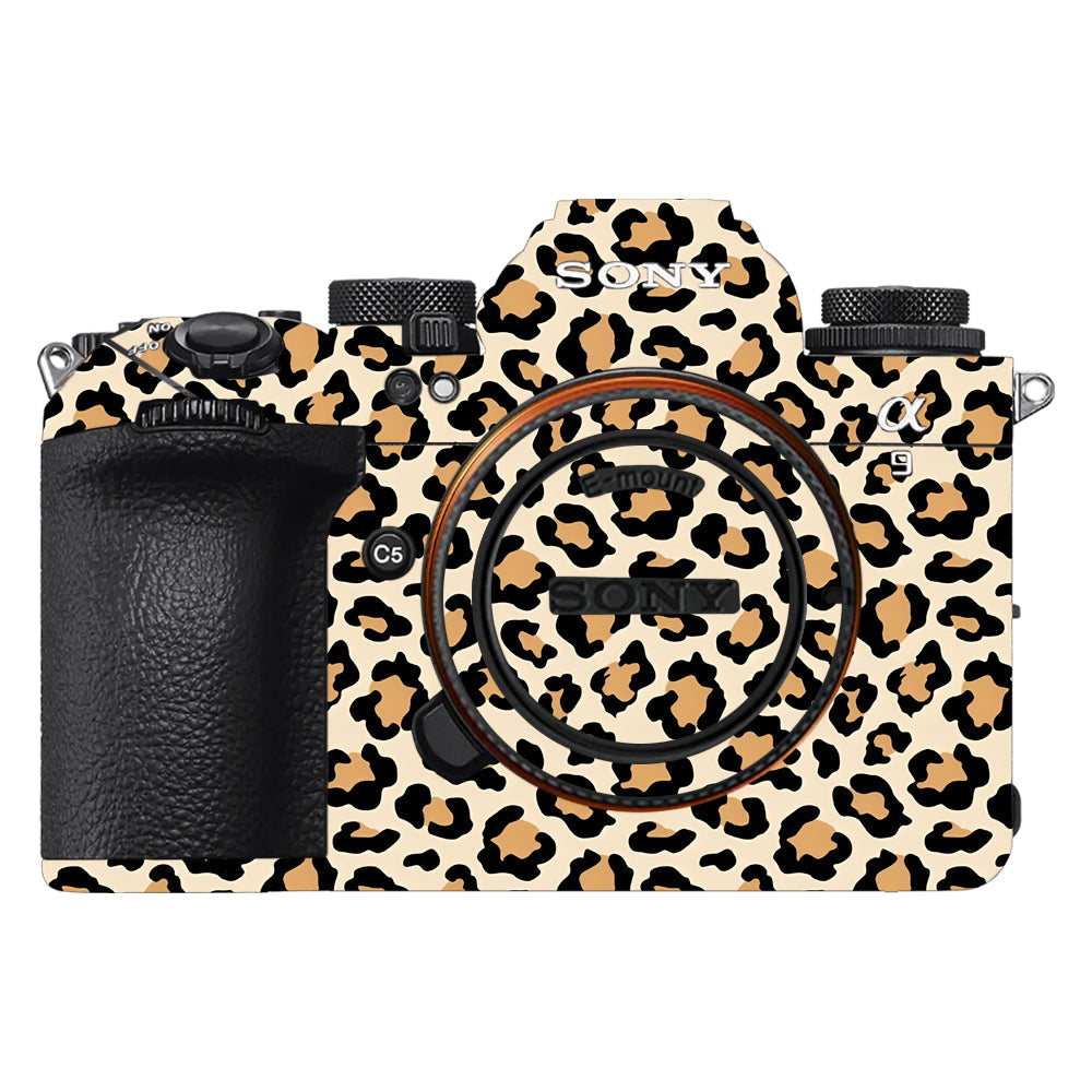 Sandy Leopard Spots Sony A9III Camera Skins