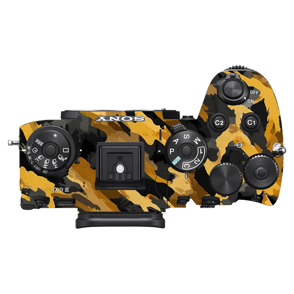 Camo Tiger Blend Sony A9III Camera Skins