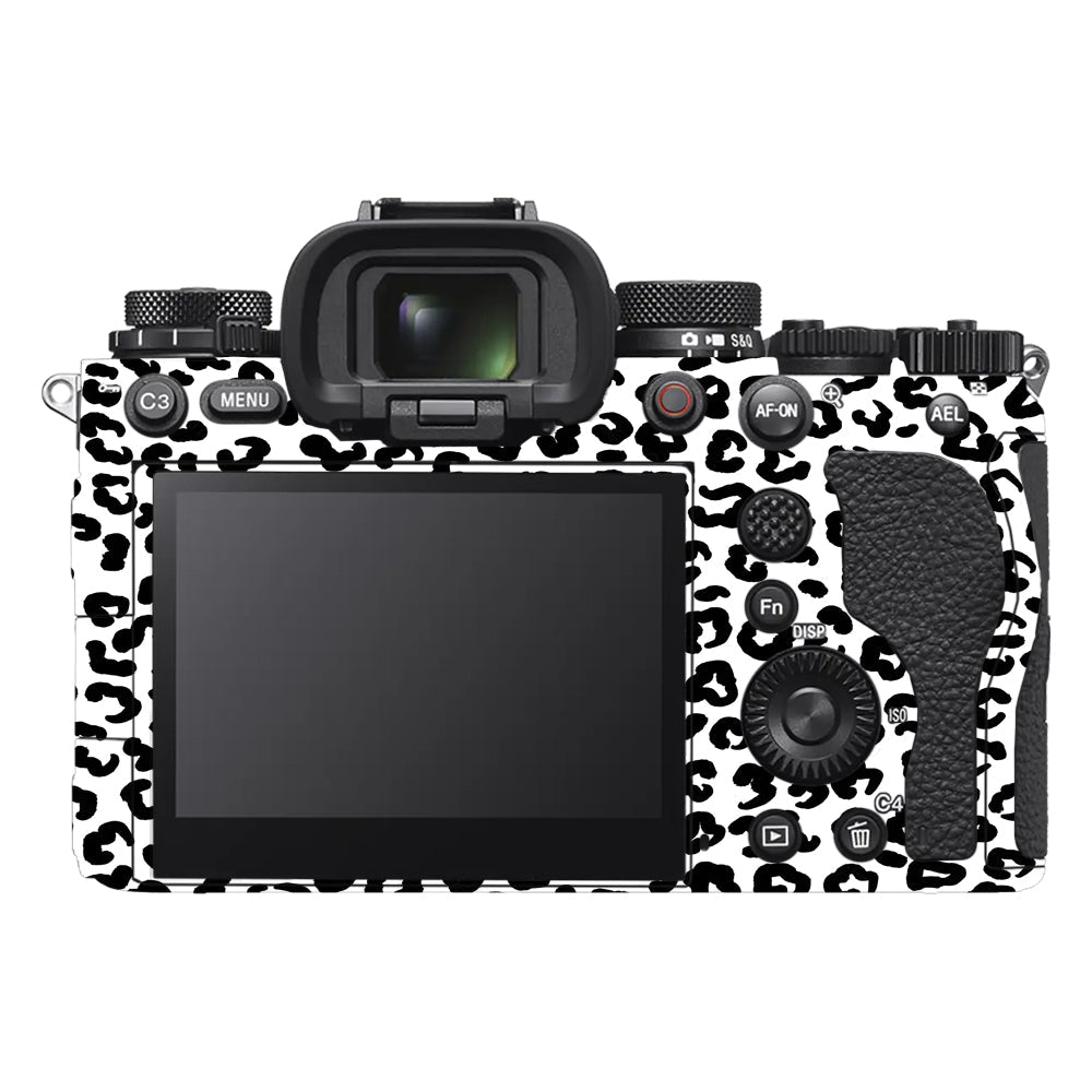White Leopard Sony A9III Camera Skins