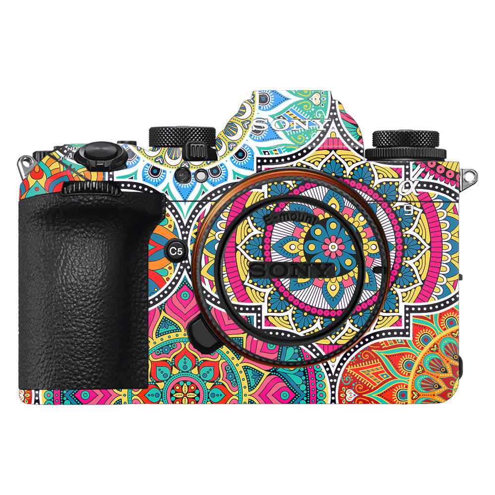 Boho Mandala Tile Pattern Sony A9III Camera Skin