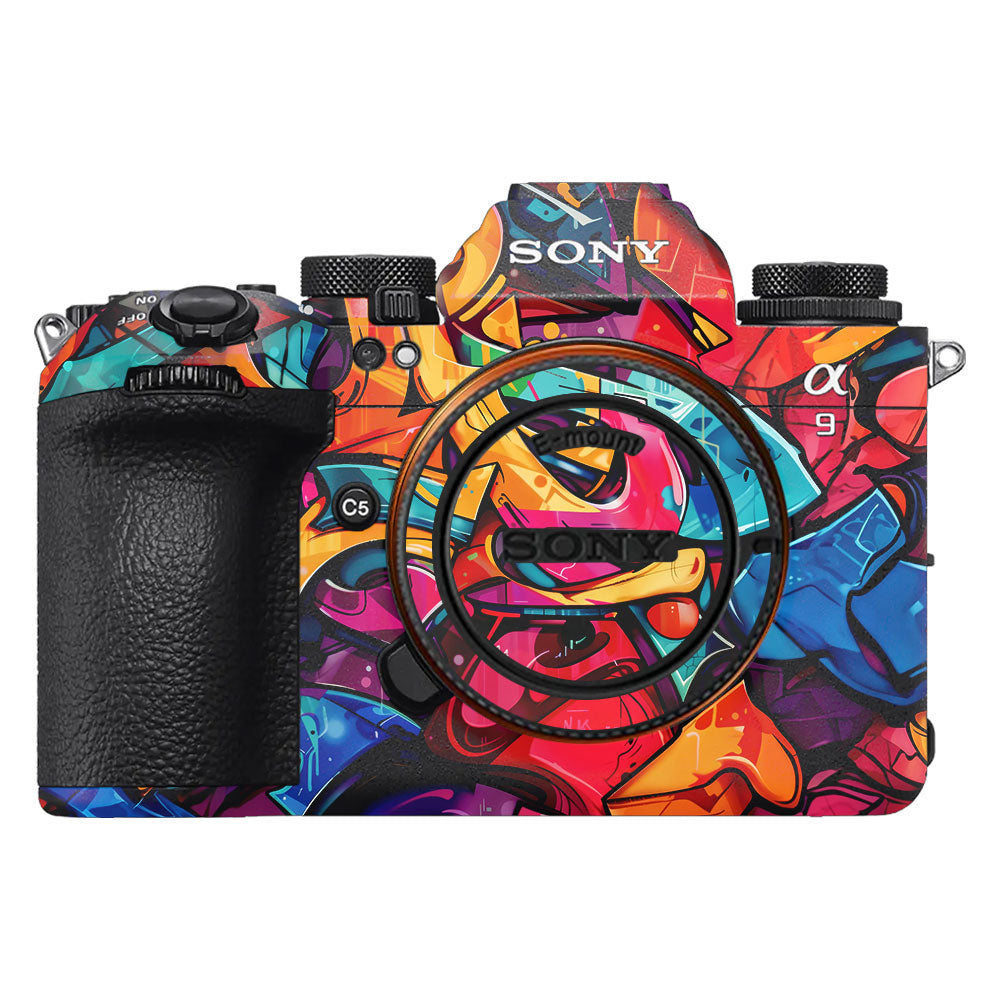 Urban Graffiti Explosion Sony A9III Camera Skin