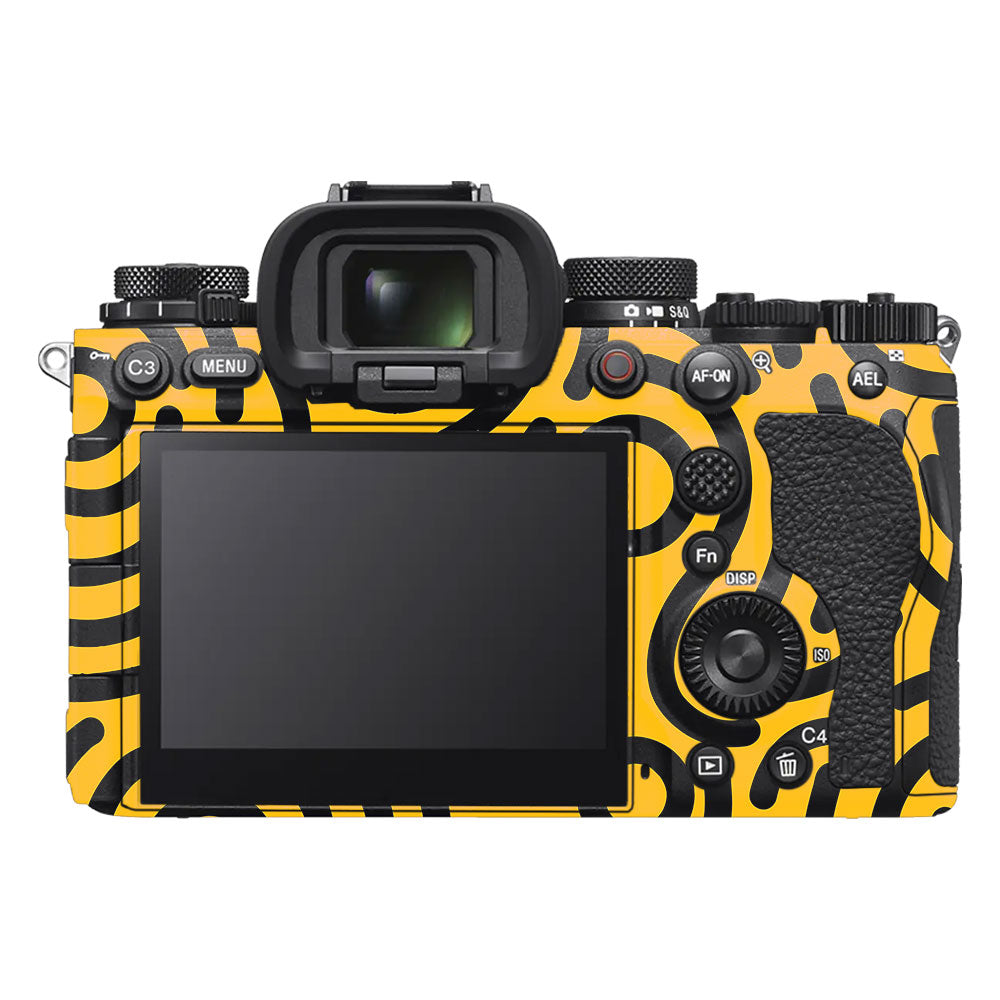 Minimal Yellow Wave Sony A9III Camera Skin