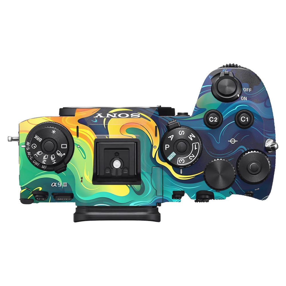 Rainbow Liquid Fusion Sony A9III Camera Skin