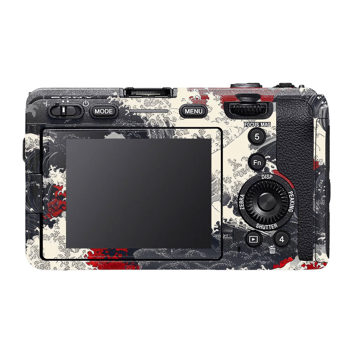 Abstract Waves Sony FX30 Camera Skin