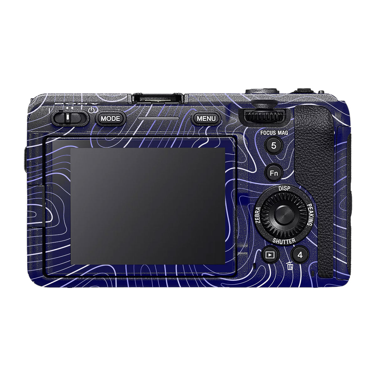 Deep Blue Contour Sony FX30 Camera Skin
