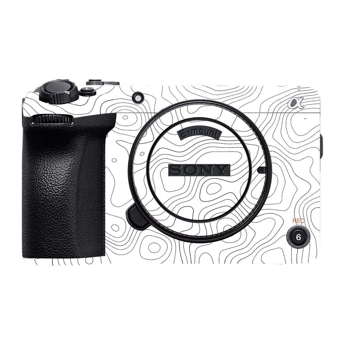 White Contour Design Sony FX30 Camera Skin
