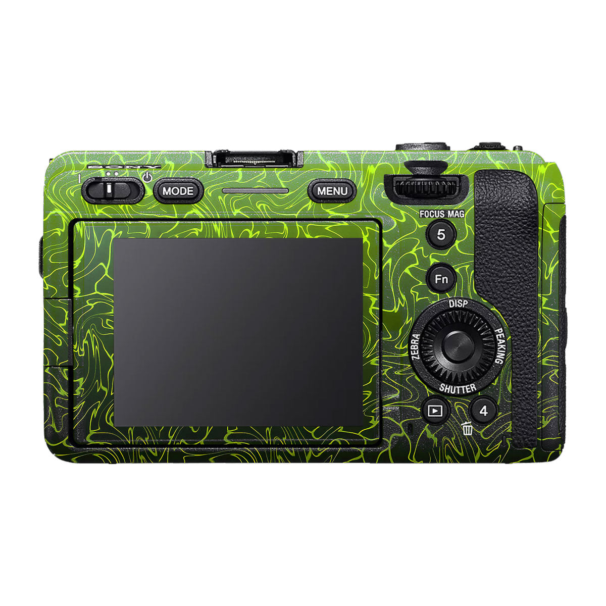 Lime Yellow to Black Gradient Sony FX30 Camera Skin