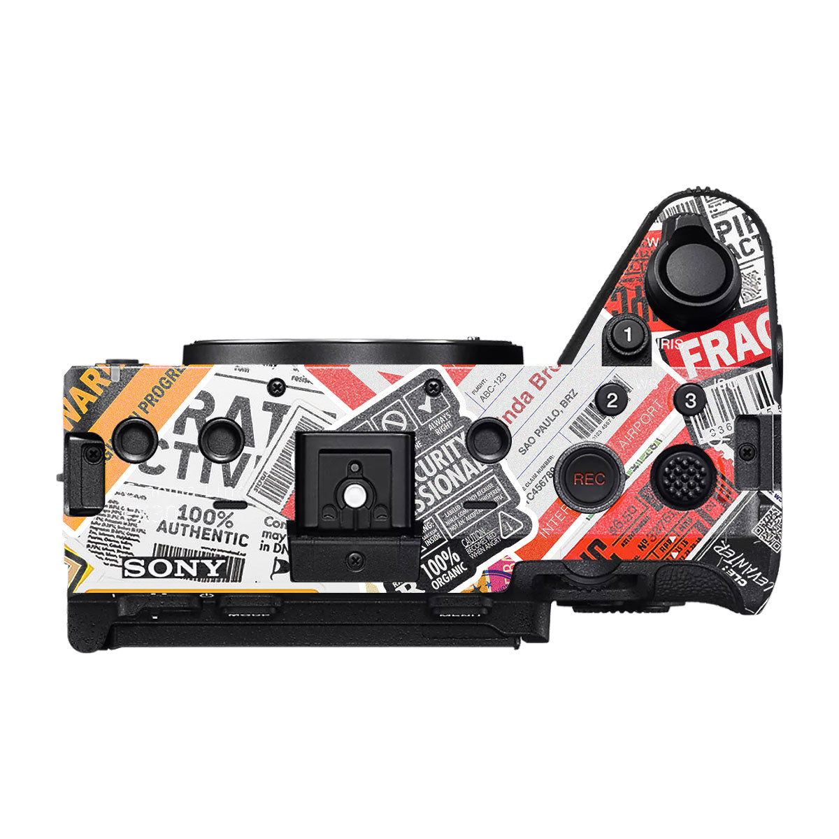 Tech Aesthetic Sticker Collage Sony FX30 Camera Skin