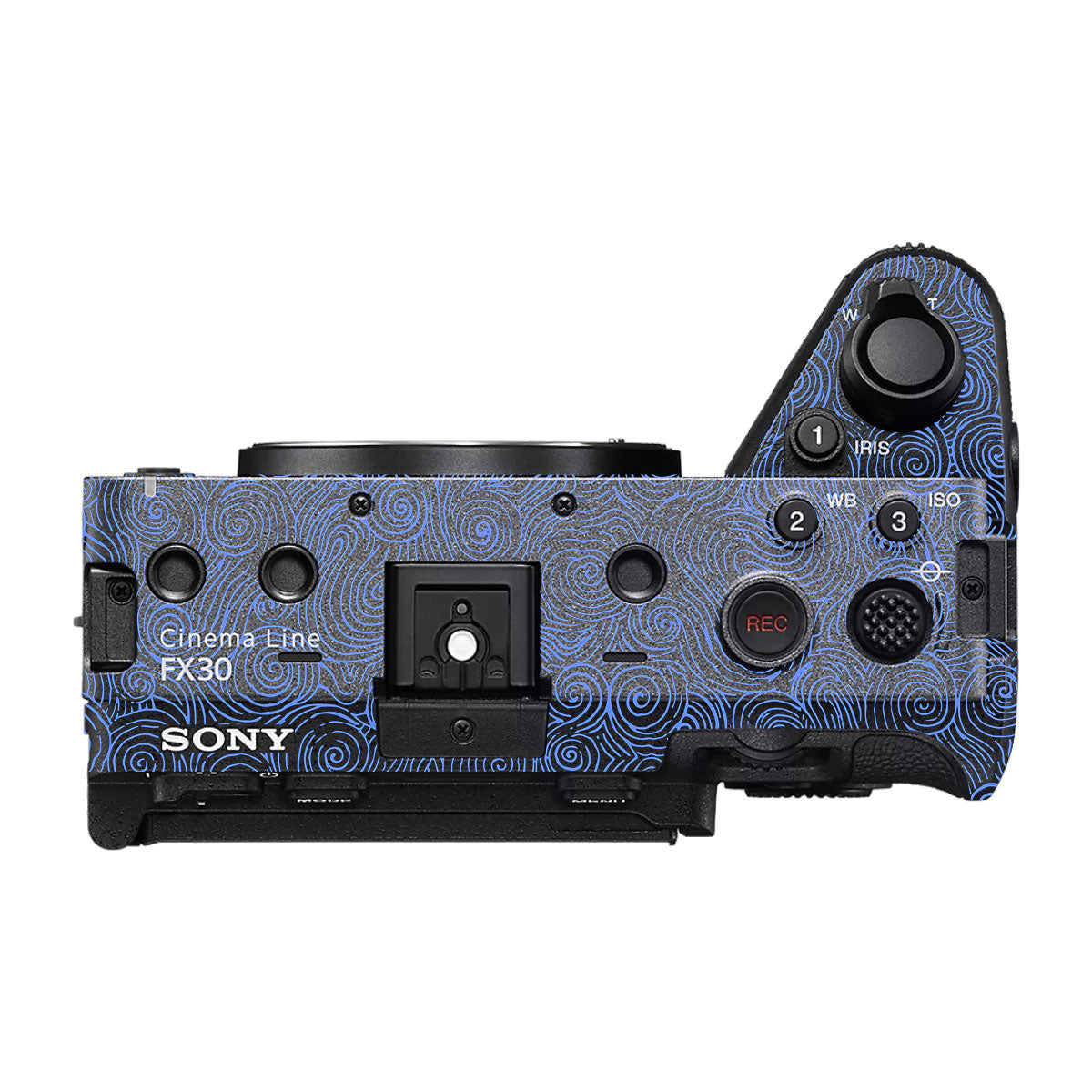 Blue Spirals Sony FX30 Camera Skin