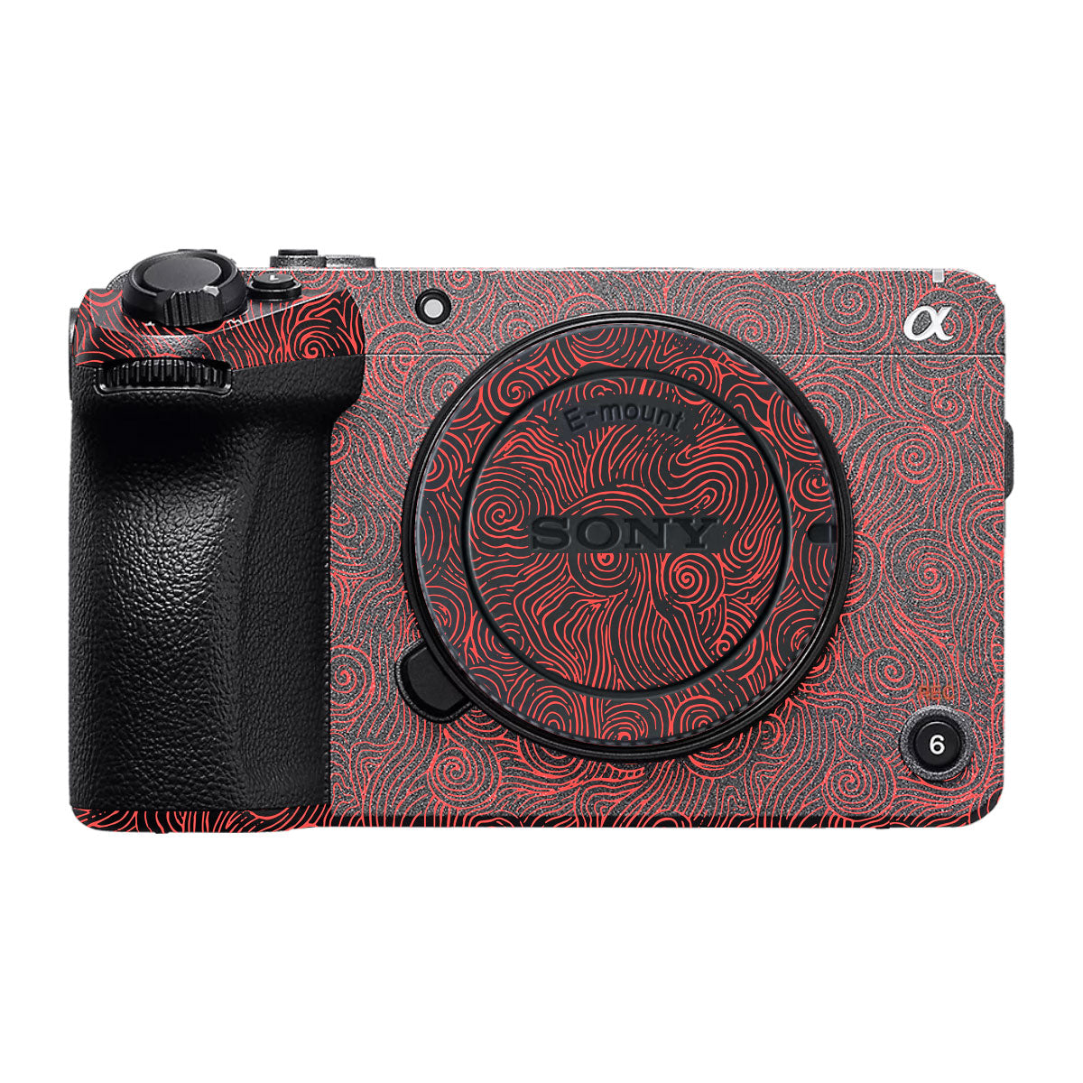 Red Spirals Sony FX30 Camera Skin
