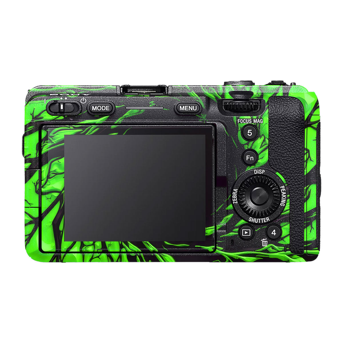 Venom Green Sony FX30 Camera Skin