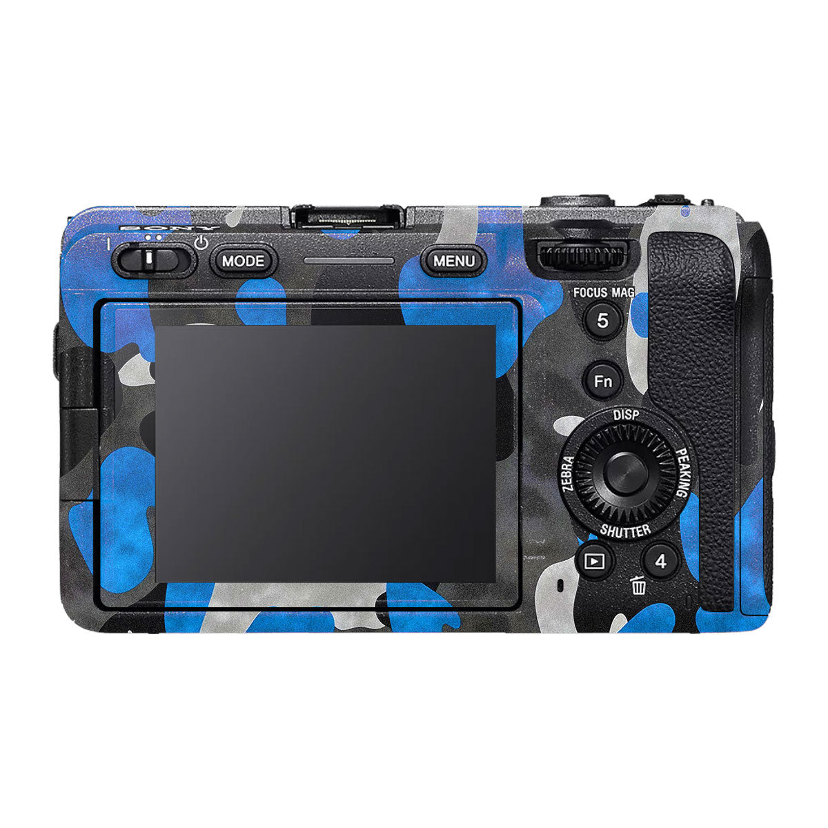 Blue Grey Camo Sony FX30 Camera Skin