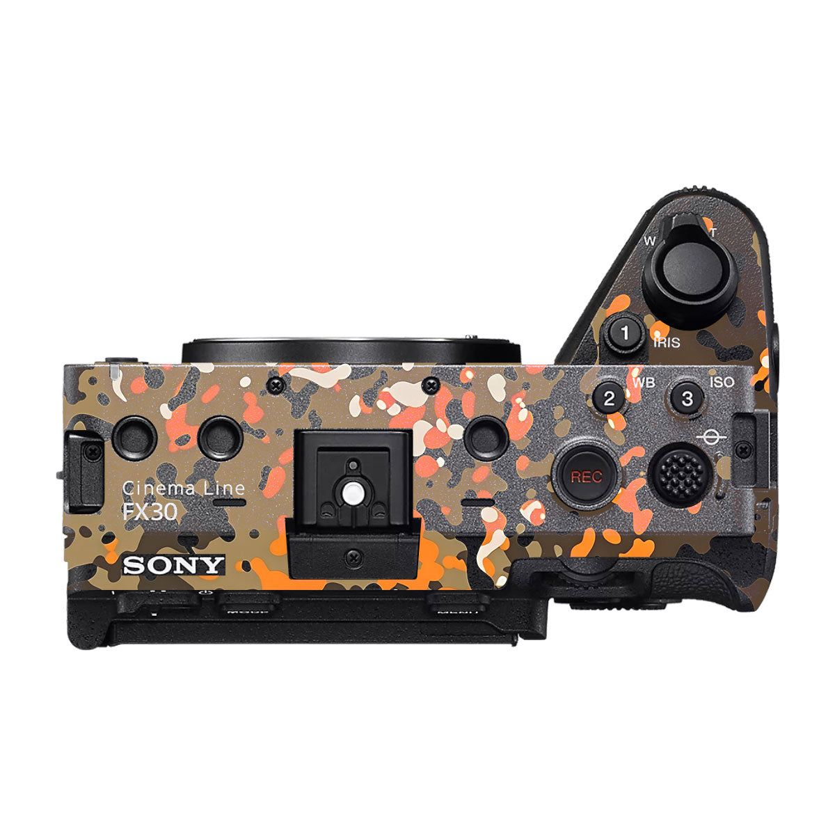 Orange Brown Spot  Sony FX30 Camera Skin