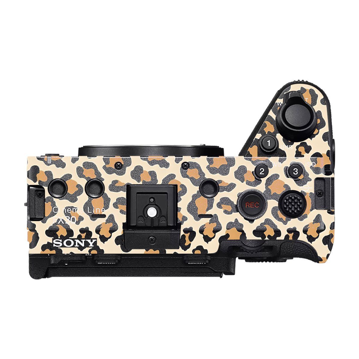 Sandy Leopard Spots Sony FX30 Camera Skin