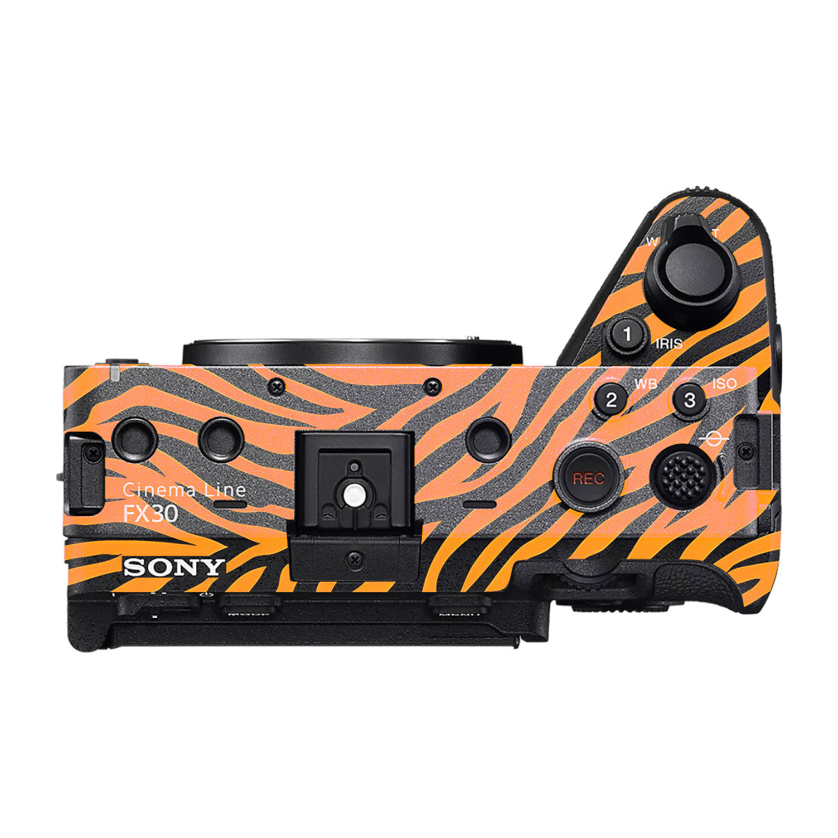 Zebra Gold Pattern Sony FX30 Camera Skin