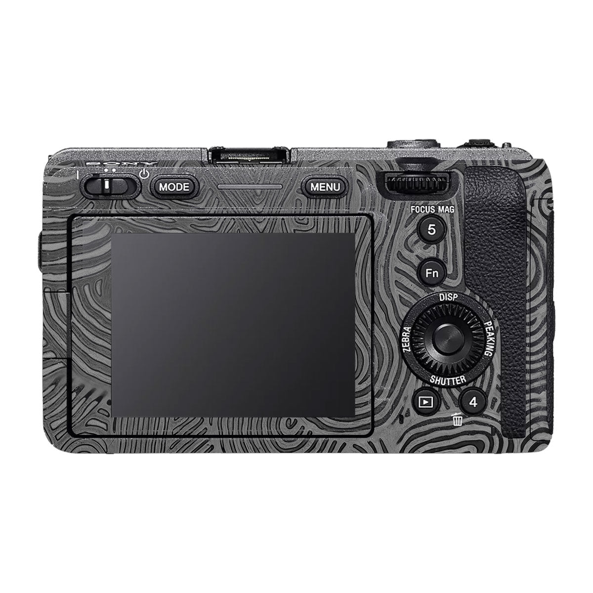 Monochrome Line Maze Sony FX30 Camera Skin