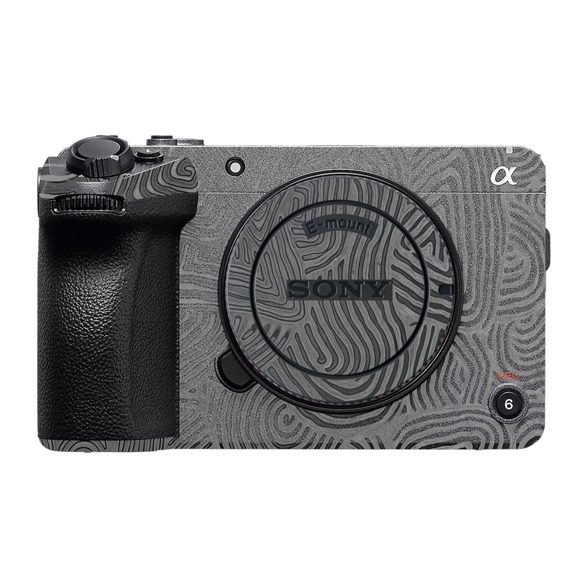 Monochrome Line Maze Sony FX30 Camera Skin