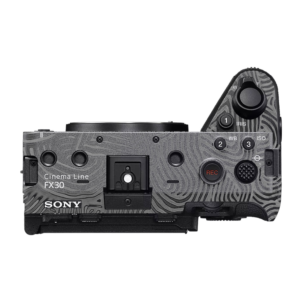 Monochrome Line Maze Sony FX30 Camera Skin