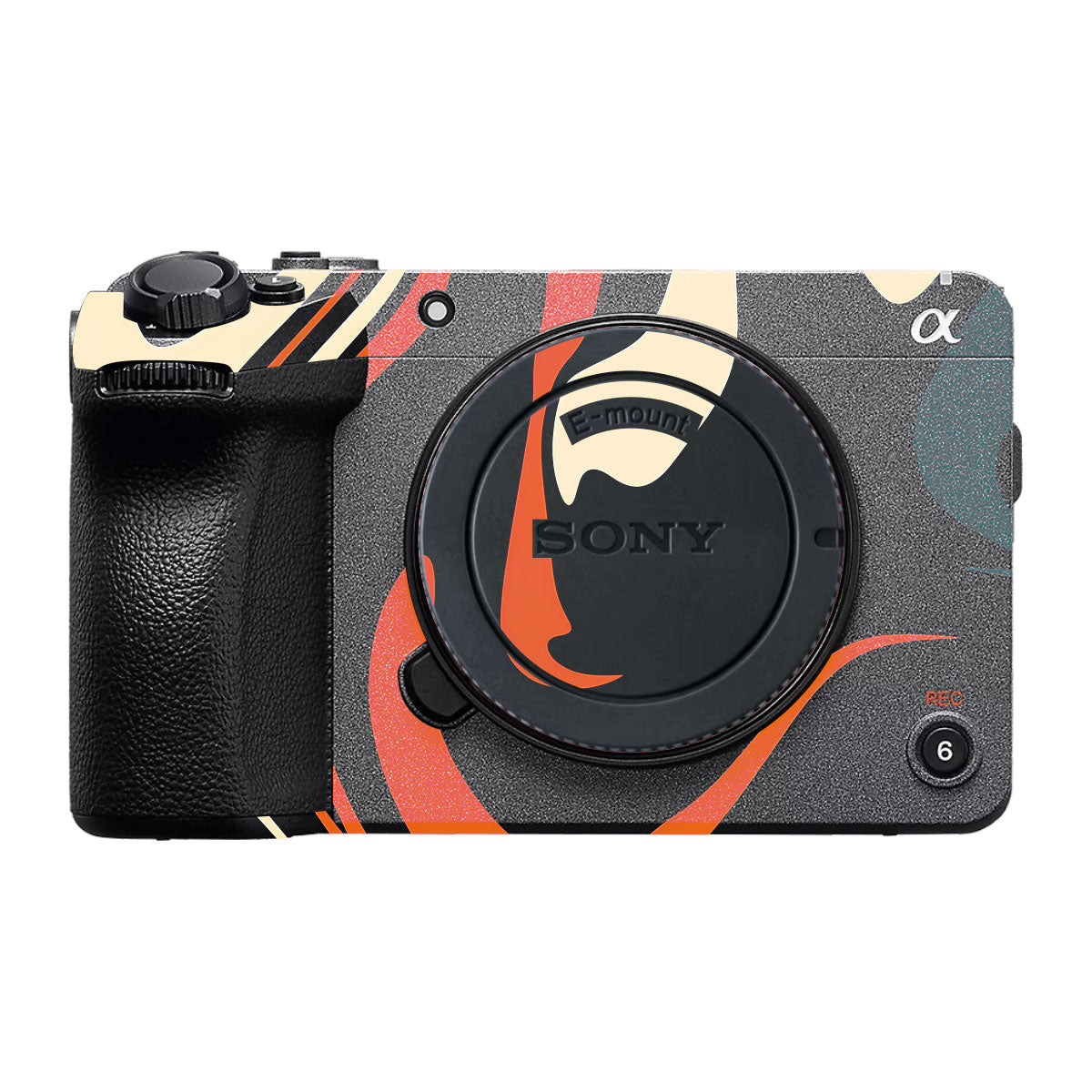 Mid-Century Abstract Swirl Sony FX30 Camera Skin