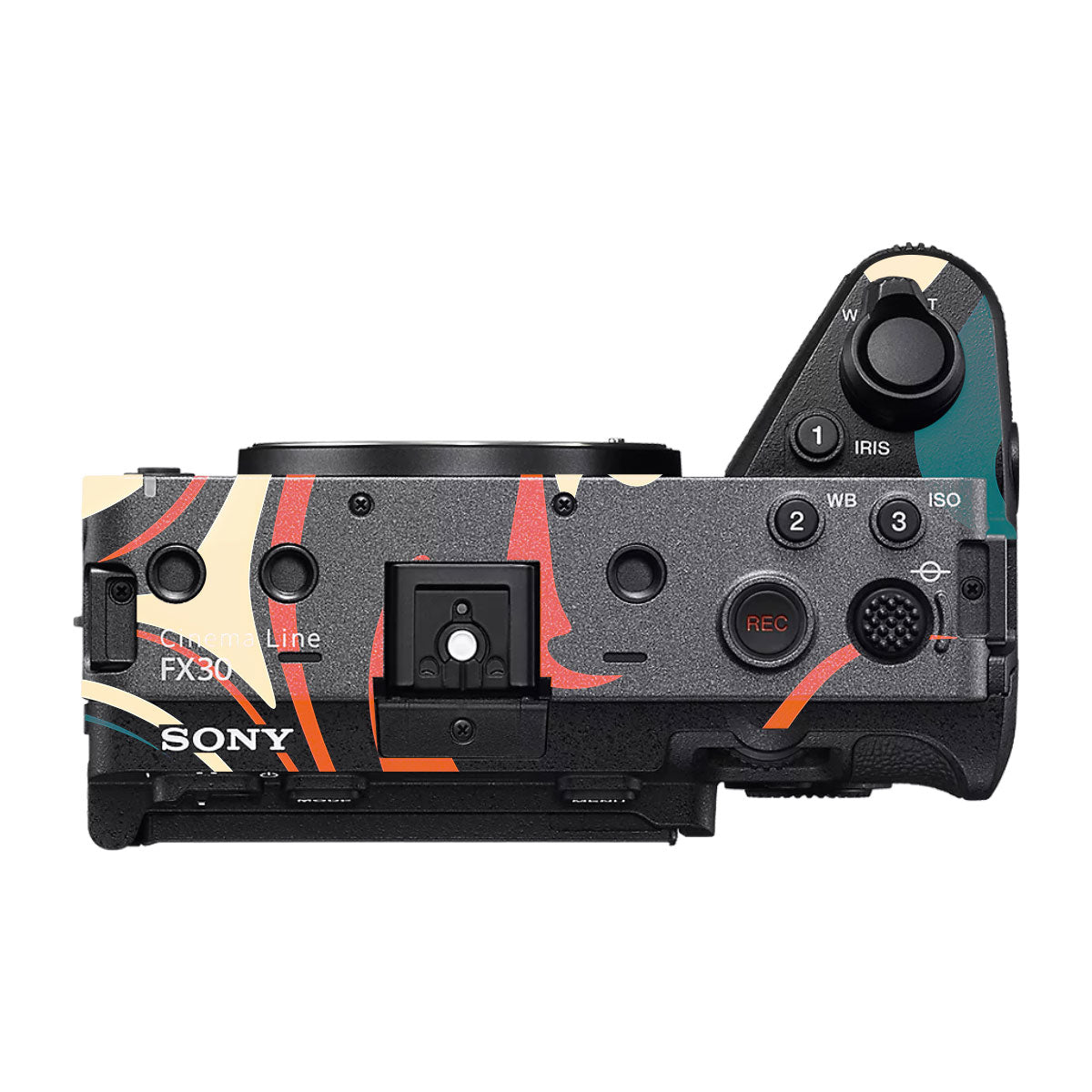 Mid-Century Abstract Swirl Sony FX30 Camera Skin