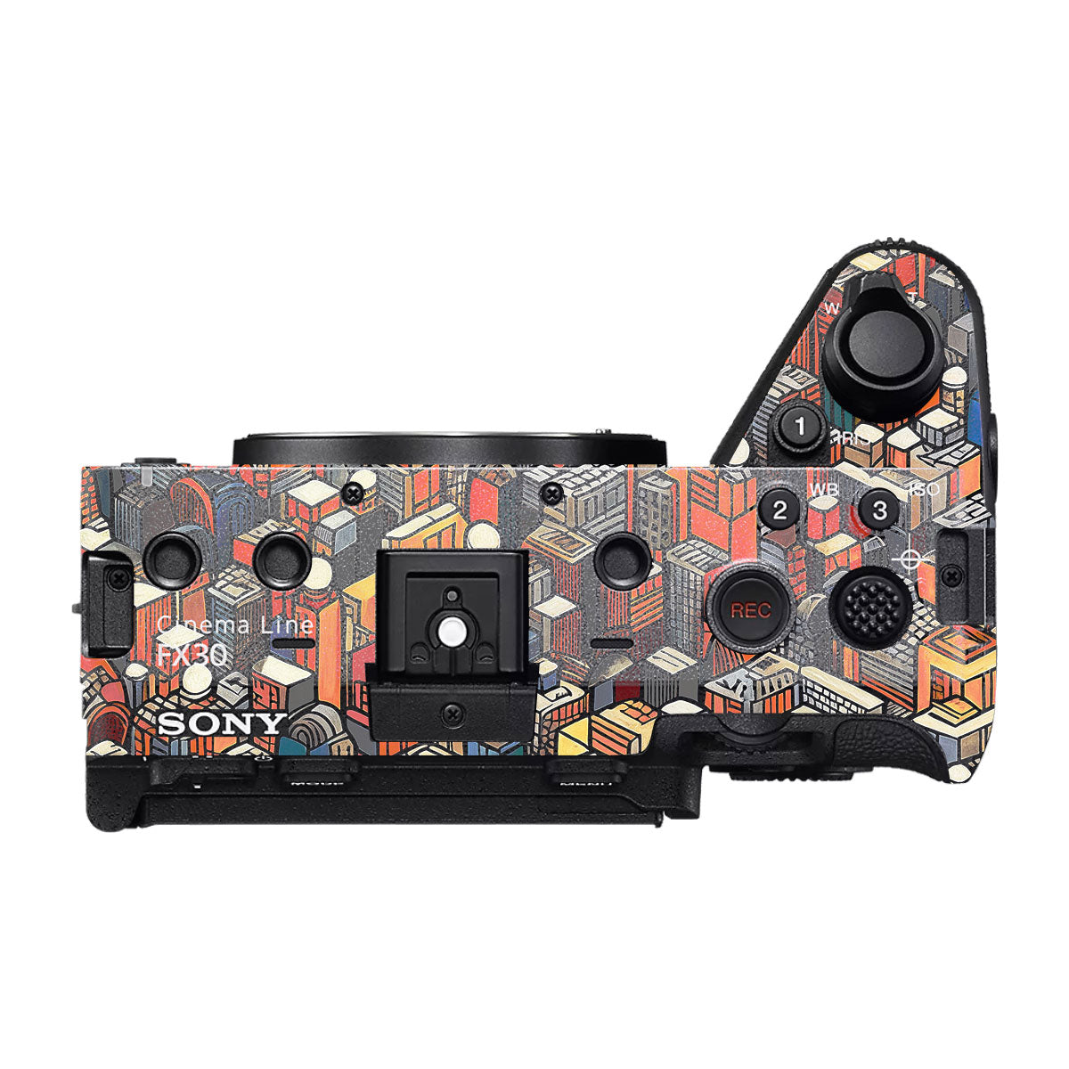 Isometric Cityscape Sony FX30 Camera Skin