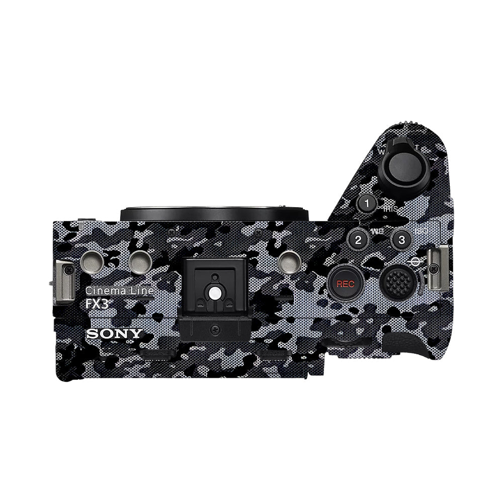 Stealth Grey Camo Sony FX3 Camera Skins