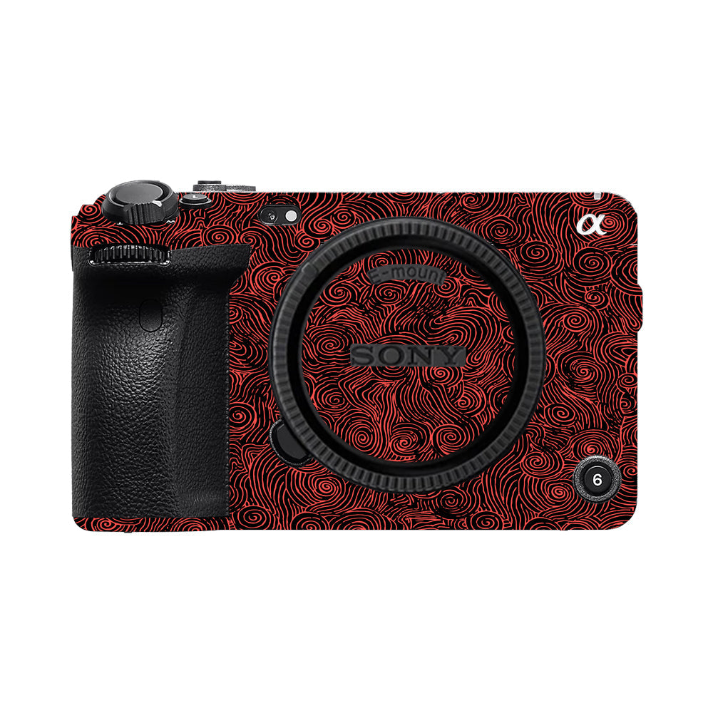Red Spirals Sony FX3 Camera Skins