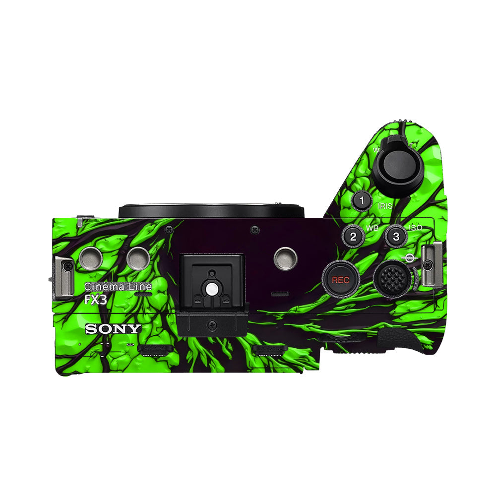 Venom Green Sony FX3 Camera Skins