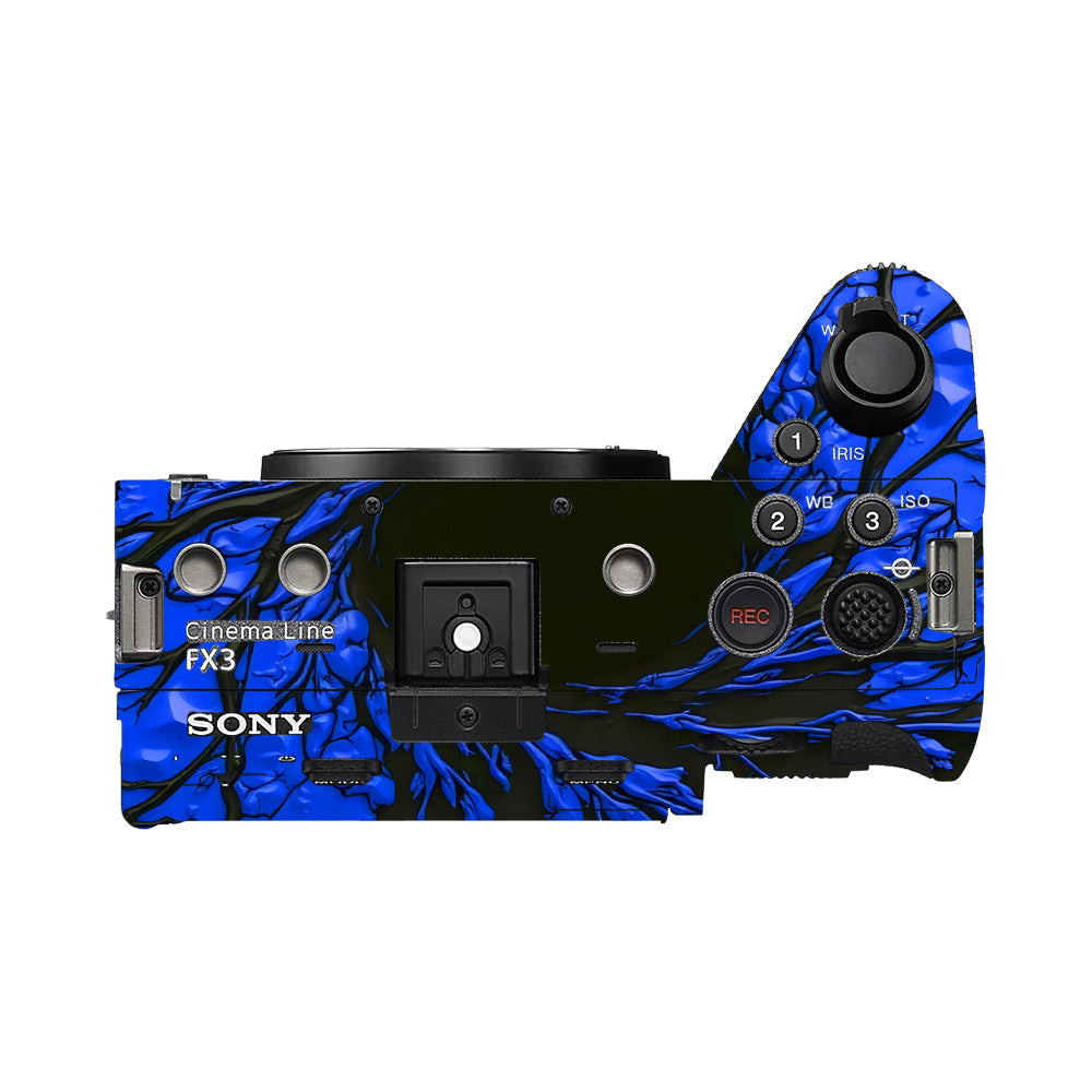 Venom Blue Sony FX3 Camera Skins