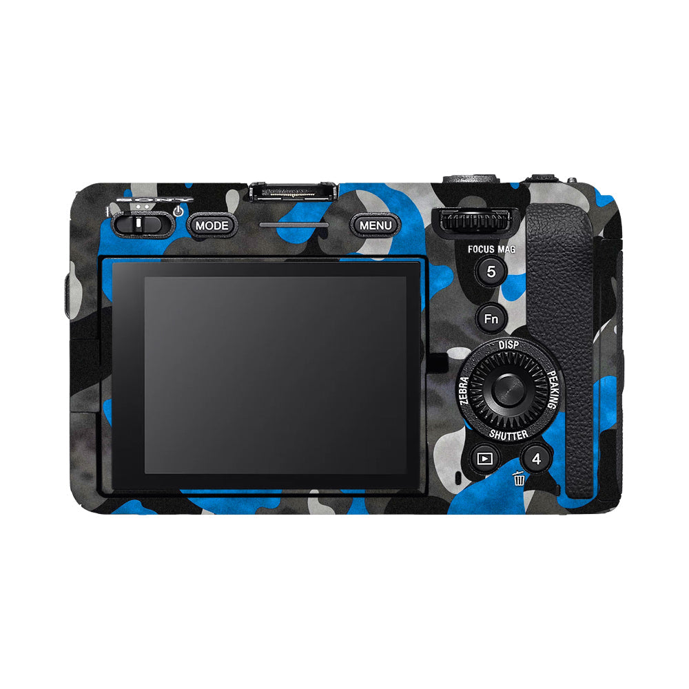Blue Grey Camo Sony FX3 Camera Skins