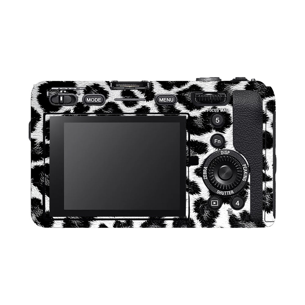 Snow Leopard Spots Sony FX3 Camera Skins
