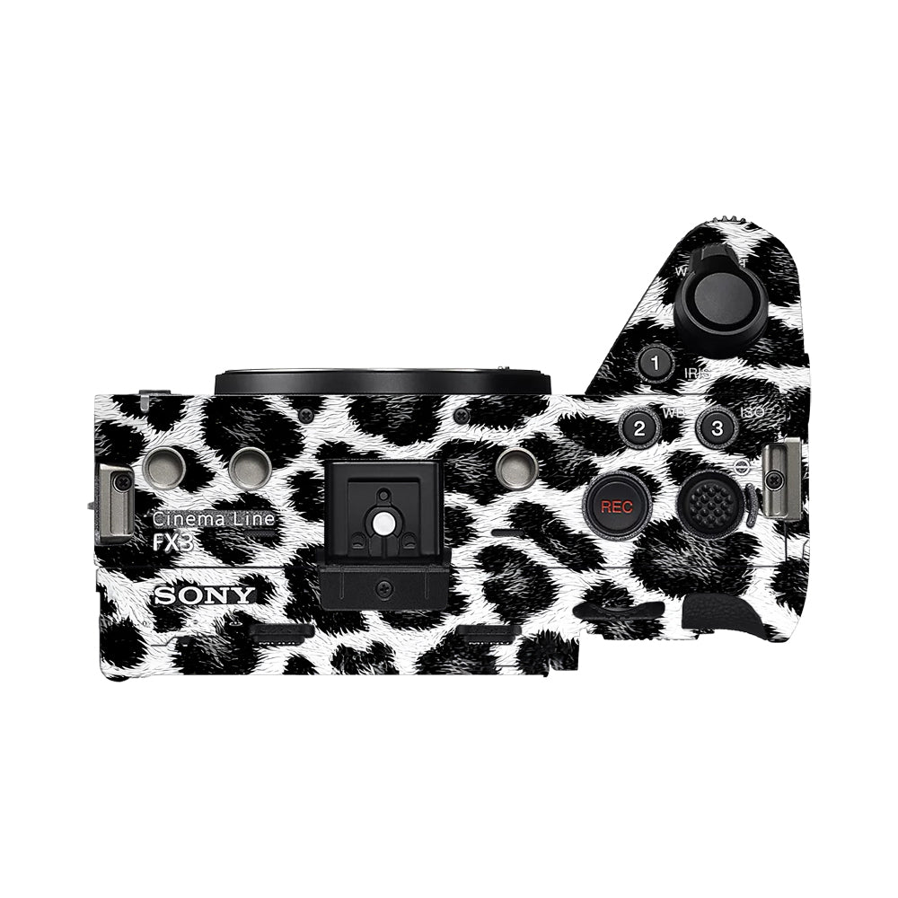 Snow Leopard Spots Sony FX3 Camera Skins