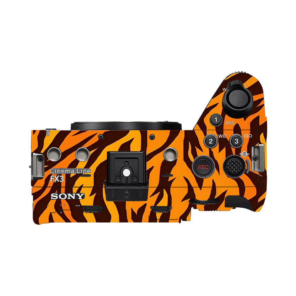 Wild Tiger Stripes Sony FX3 Camera Skins