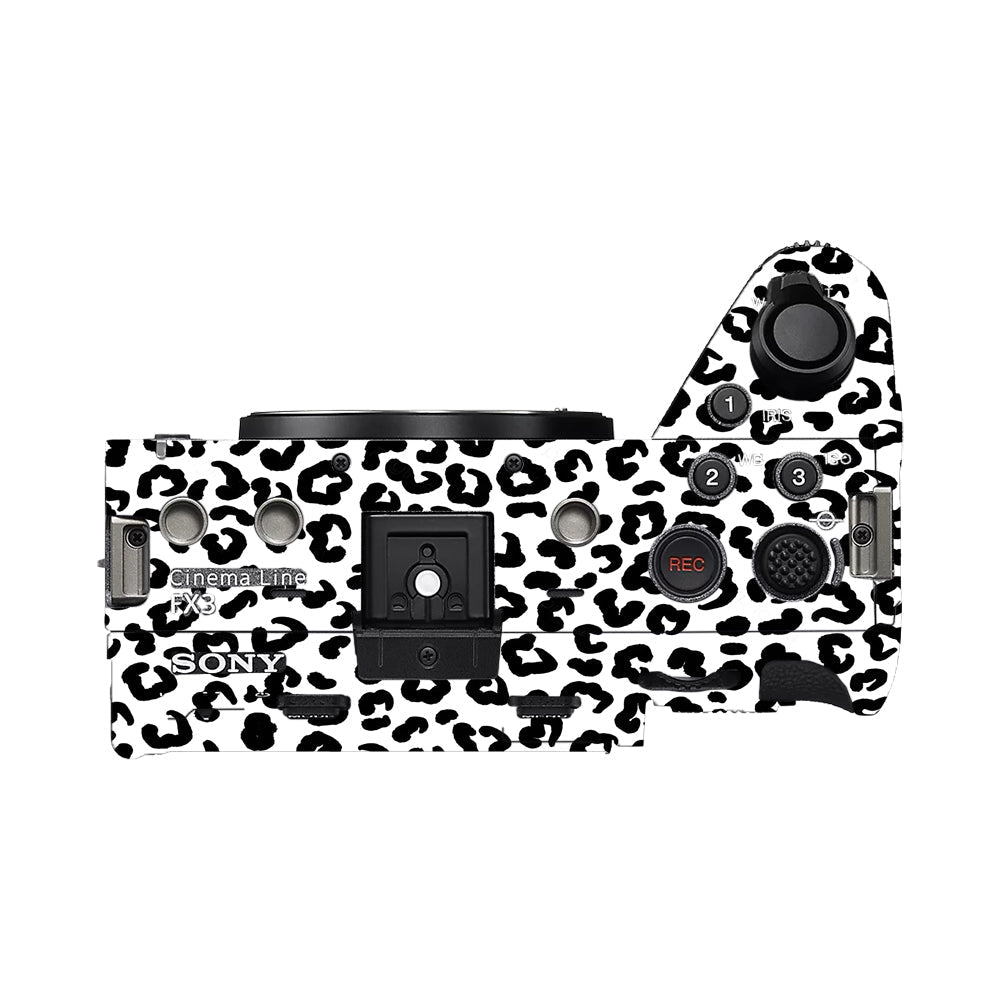 White Leopard Sony FX3 Camera Skins