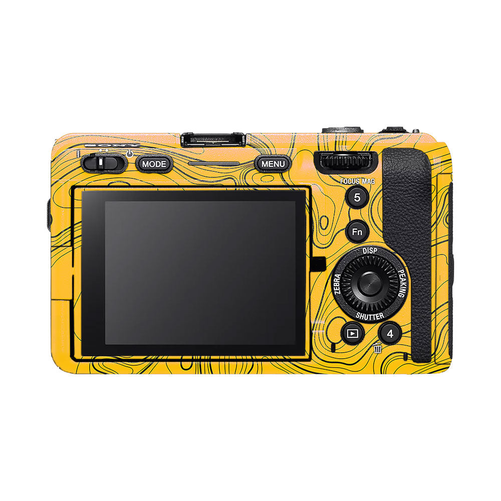 Topographic Map Pattern Sony FX3 Camera Skin