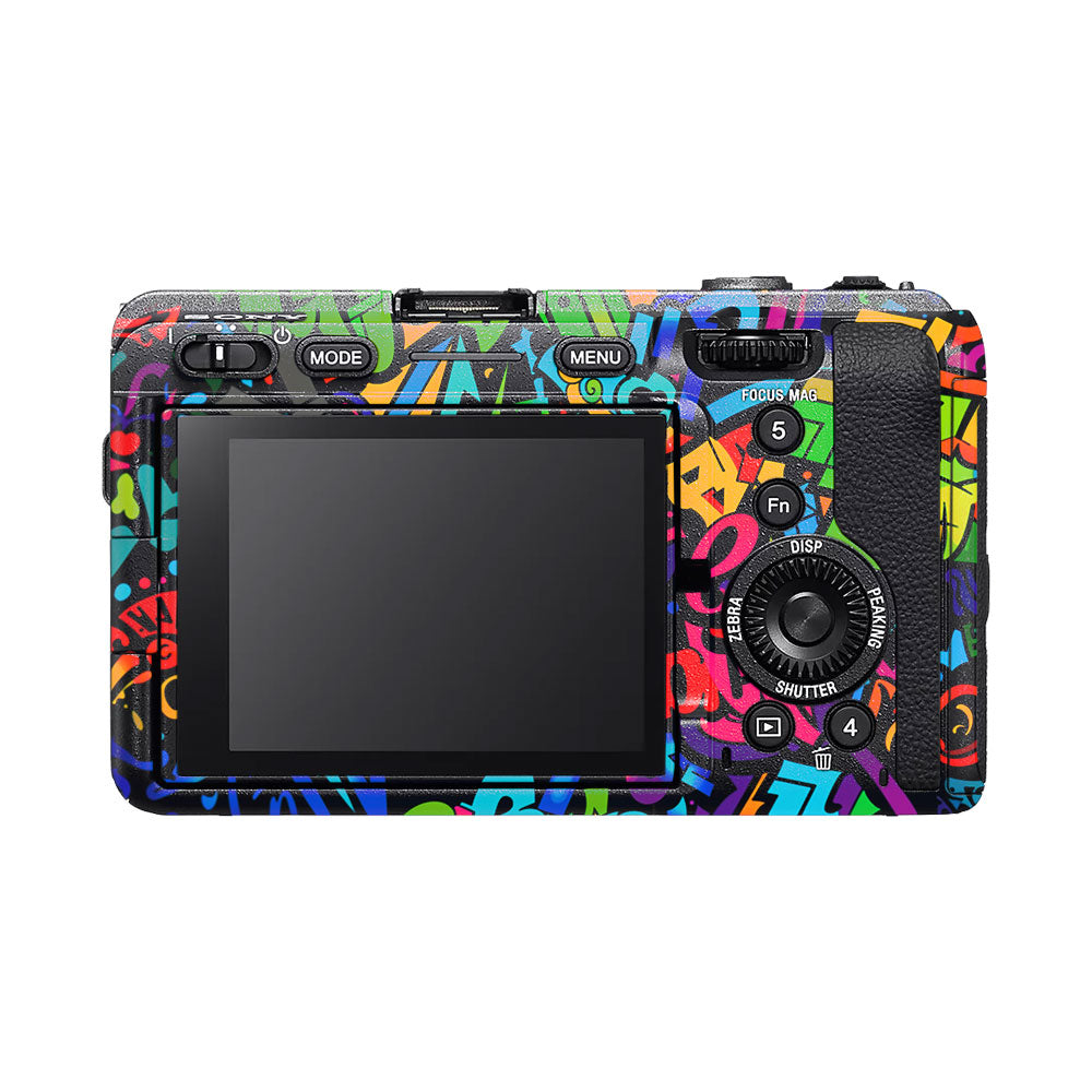 Colorful Urban Street Art Lettering Sony FX3 Camera Skin