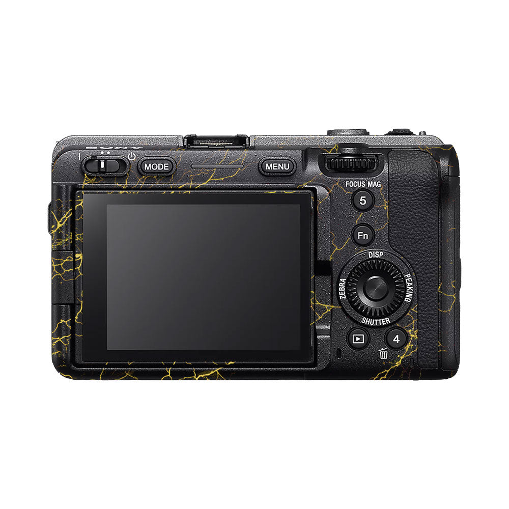 Electric Gold Veins Sony FX3 Camera Skin