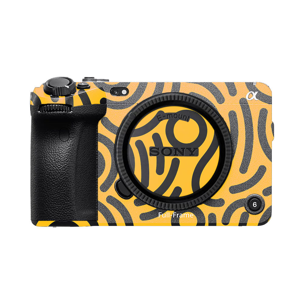 Minimal Yellow Wave Sony FX3 Camera Skin