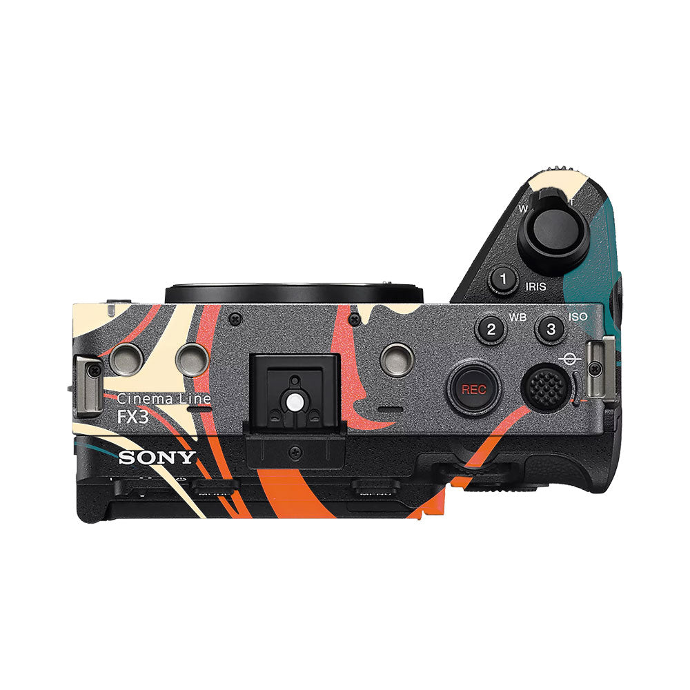 Mid-Century Abstract Swirl Sony FX3 Camera Skin