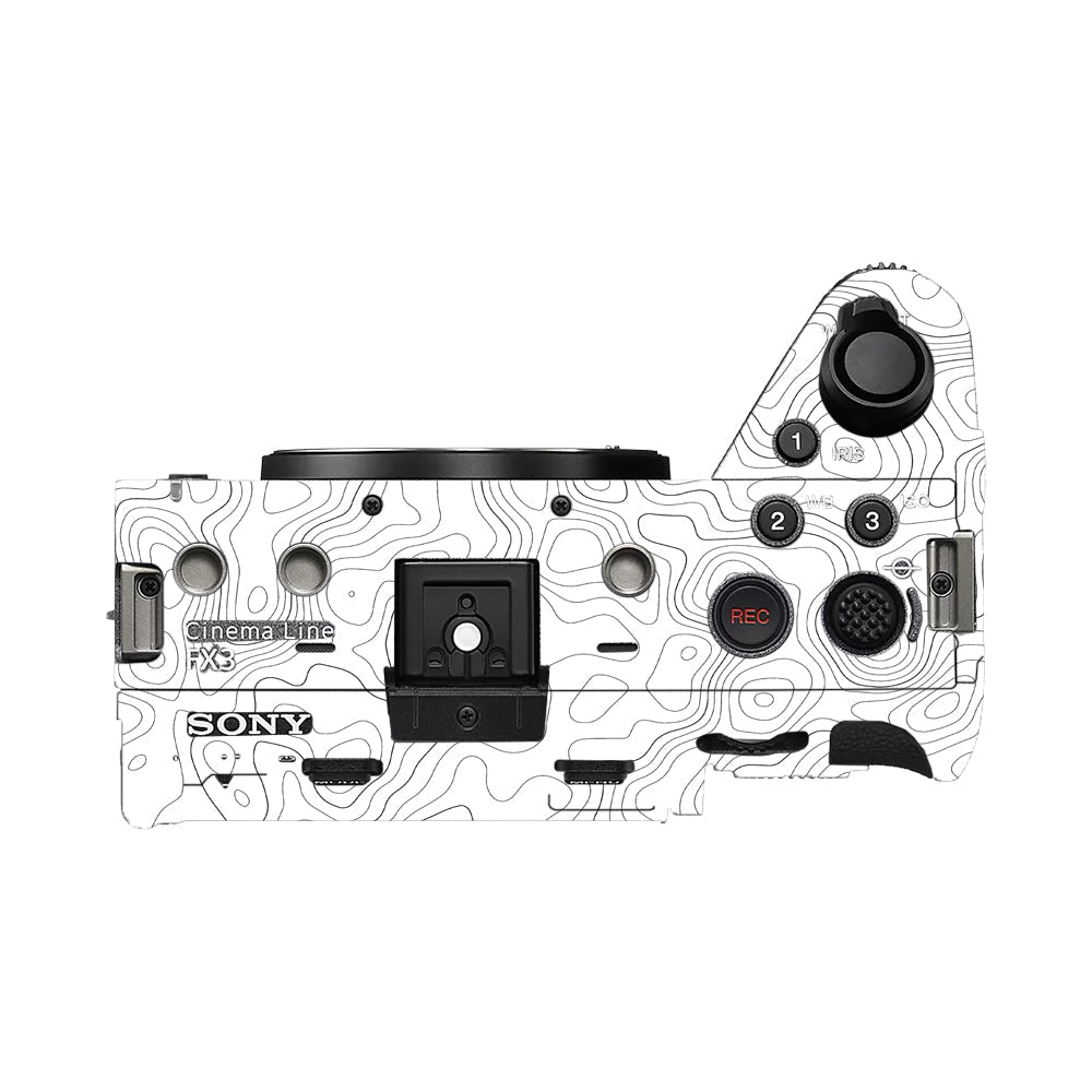 White Contour Design Sony FX3 Camera Skins
