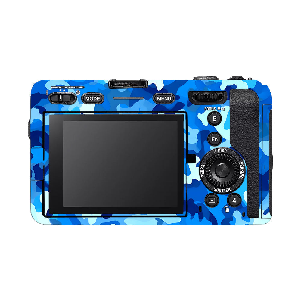 Arctic Blue Camo Pattern Sony FX3 Camera Skins