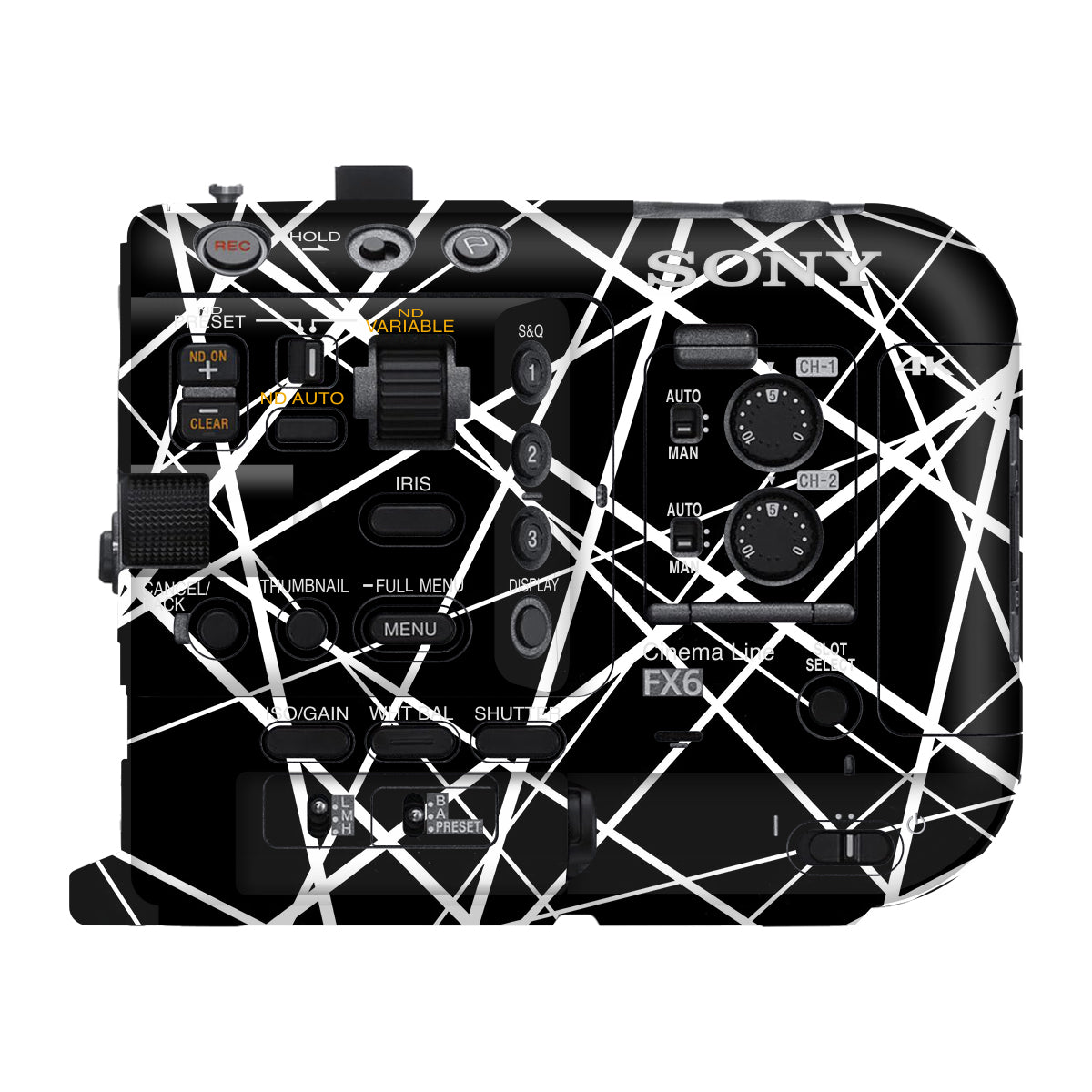 Mono Grid Sony FX6 Camera Skin