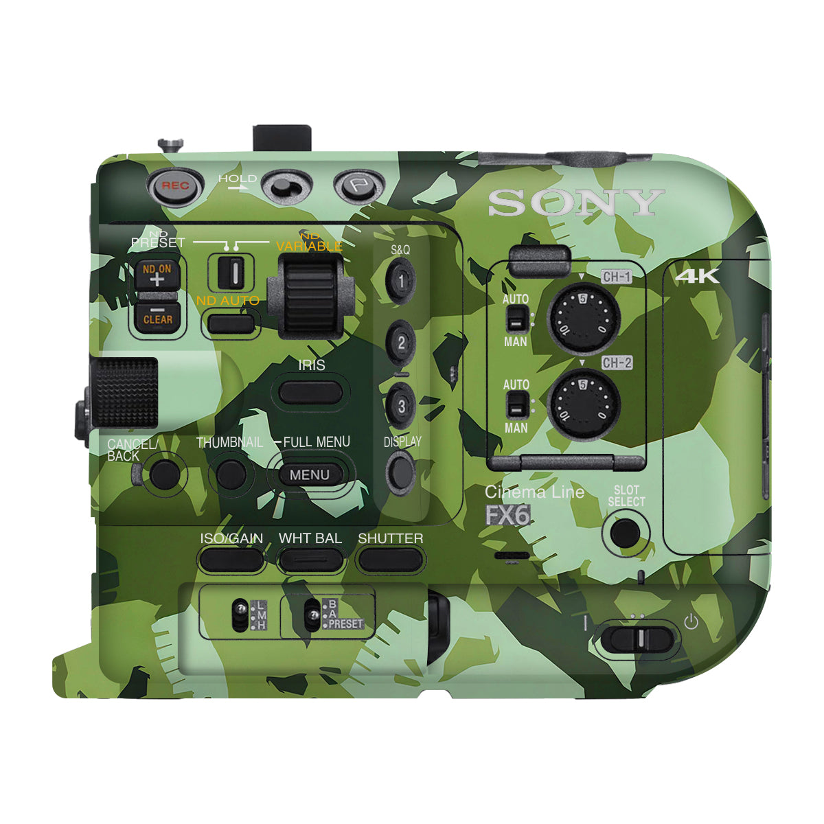Tropic Camo Sony FX6 Camera Skin