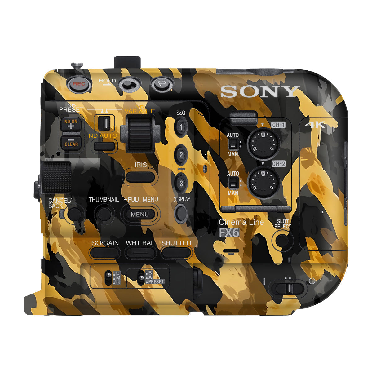 Camo Tiger Blend Sony FX6 Camera Skin