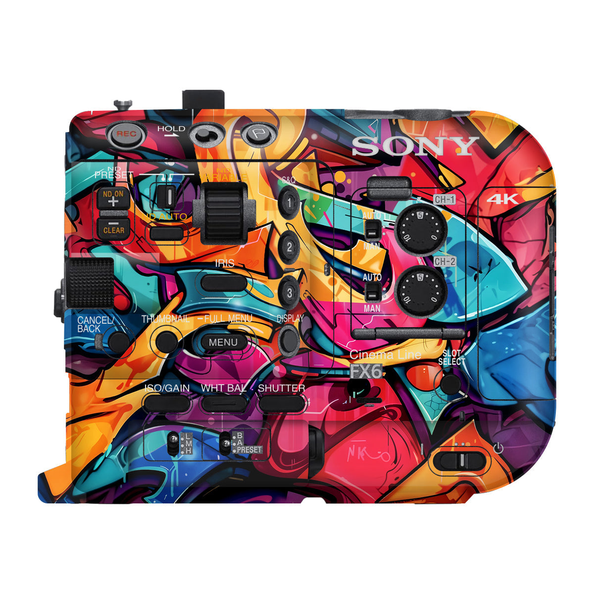 Urban Graffiti Explosion Sony FX6 Camera Skin