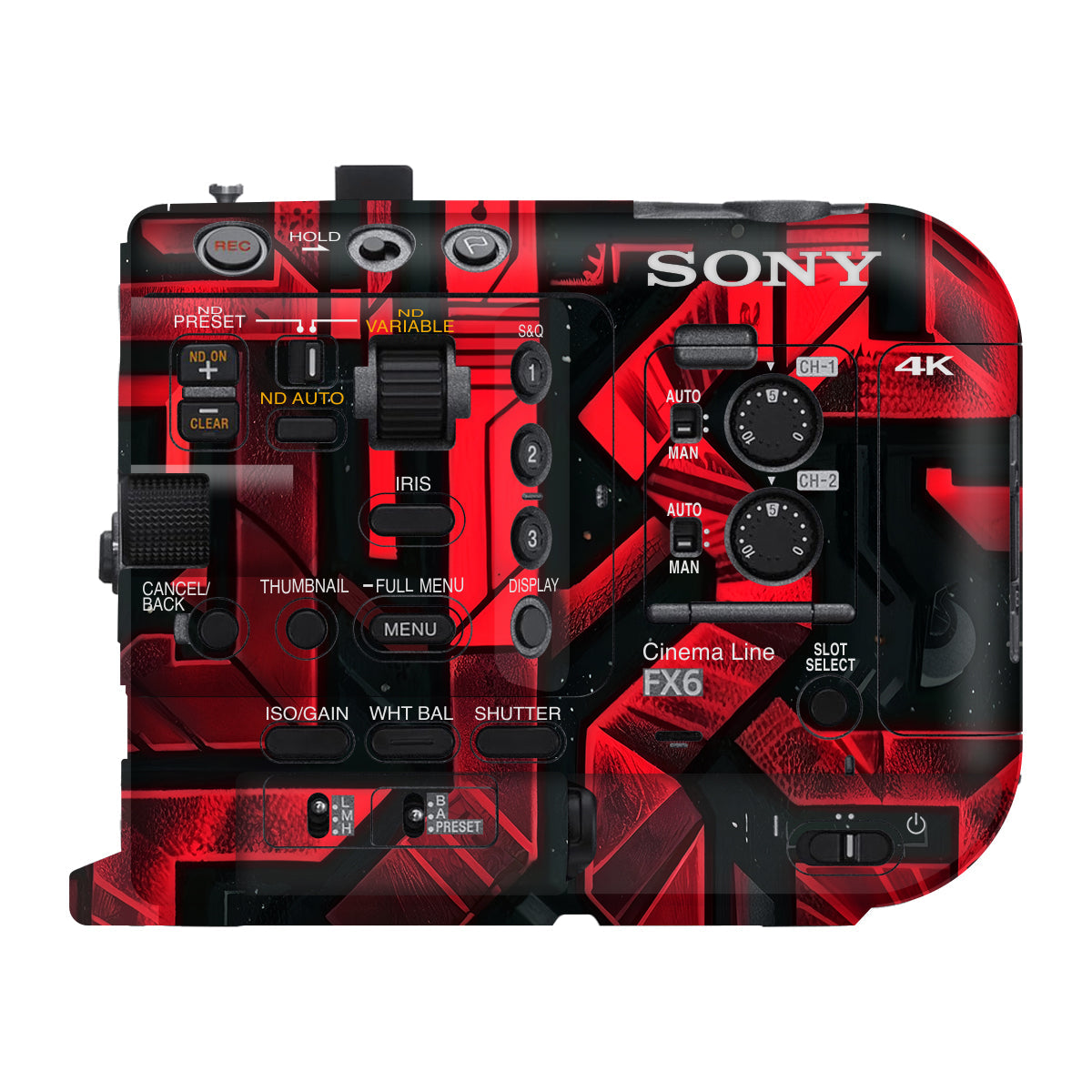 Cyber Maze Circuit Sony FX6 Camera Skin